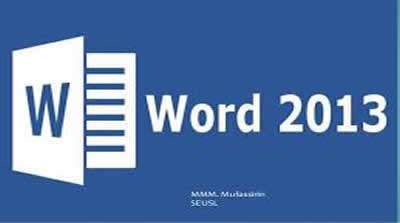 Microsoft Word 2013 Basic Level