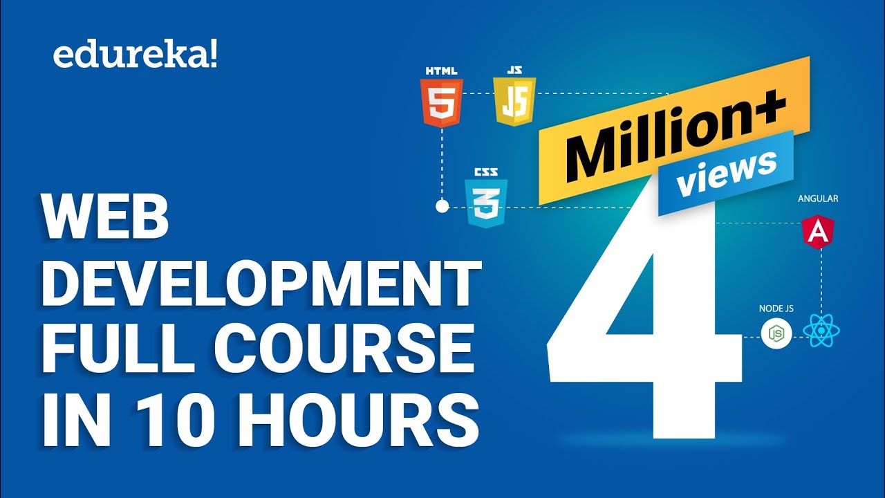 Web Development Full Course – 10 Hours | Learn Web Development from Scratch | Edureka