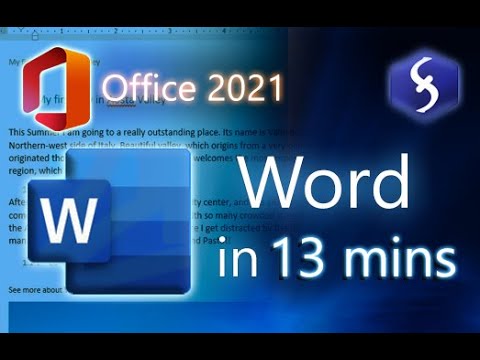 Microsoft Word – Tutorial for Beginners in 13 MINUTES!  [ 2022 version ]