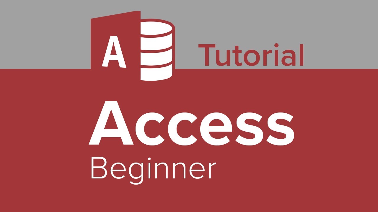Access Beginner Tutorial (Part 1 of 4)