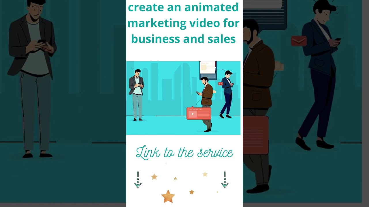 Create an animated marketing video for business and sales