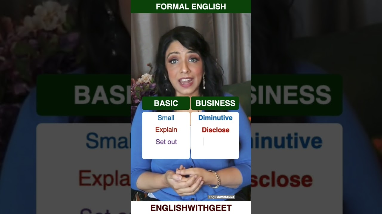 Learn Business English 🙏🏼 English With Geet #ashortaday #shorts %#speakenglish #learnenglish