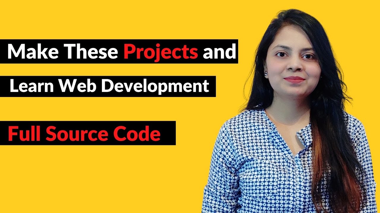 Make these Projects and Learn Web Development | Free Projects | Designwithrehana