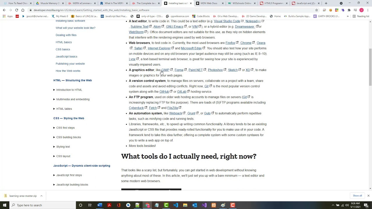 MDN Learn Web Development – Part01