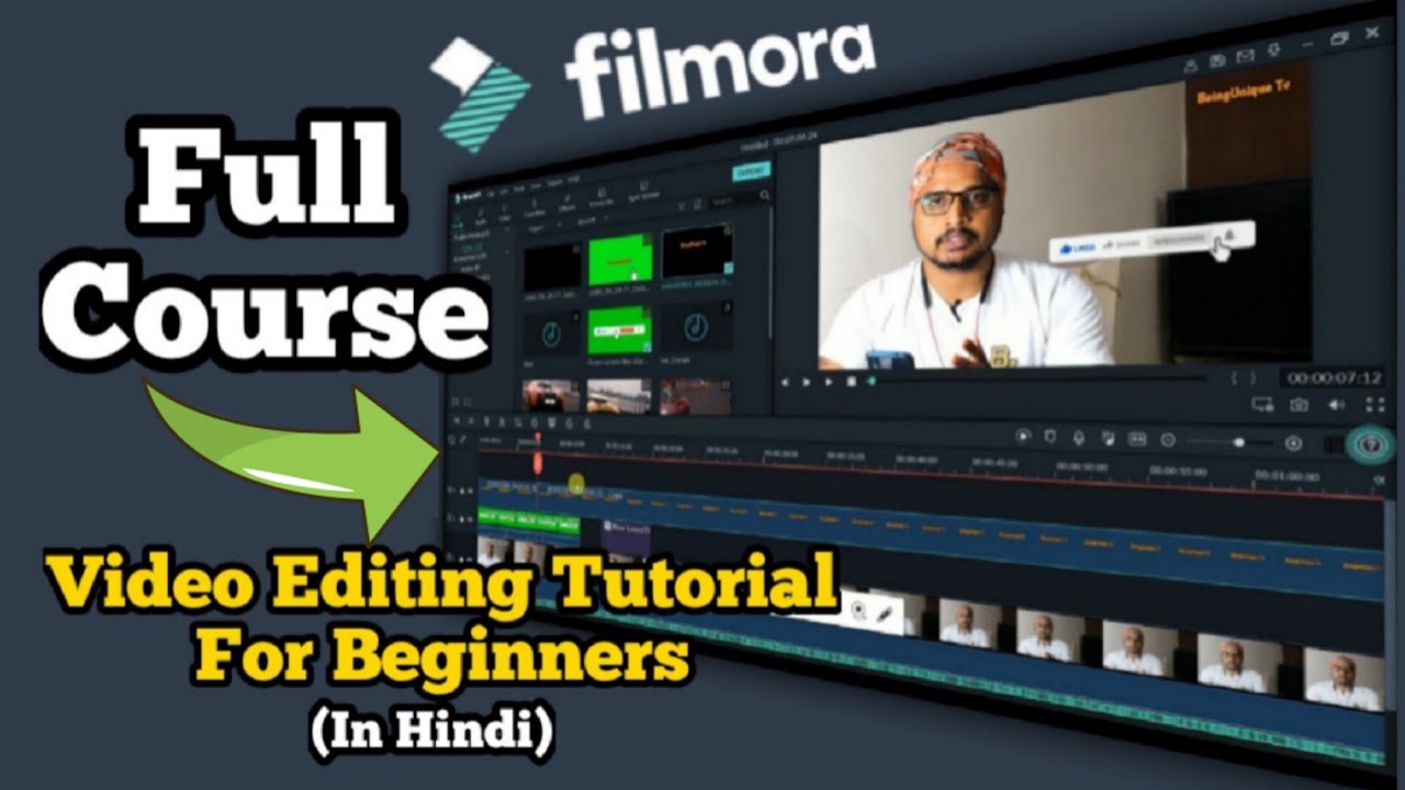 Filmora Video Editing Tutorial For Beginners | Filmora Full Course In Hindi 🔥