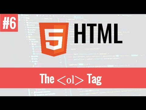 ol tag ( ordered lists ) Learn HTML5 | Learn Web development