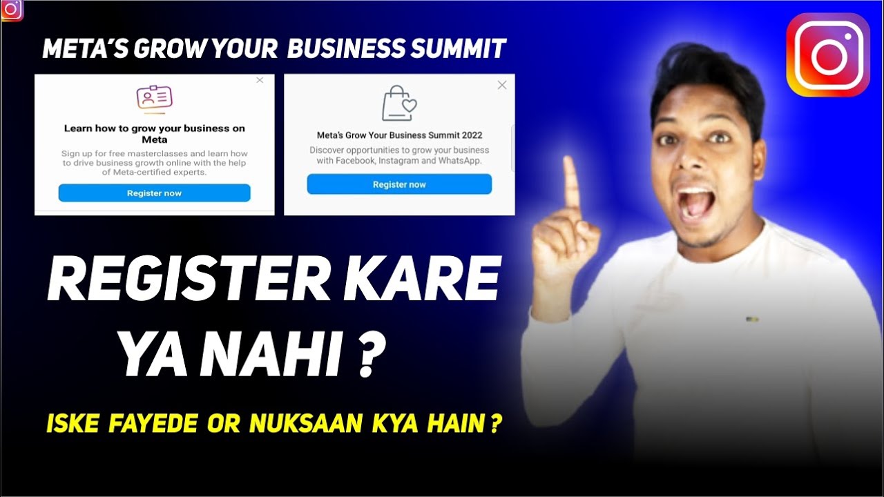 Meta's Grow Your Business Summit 2022 Instagram | Learn How To Grow Your Business on Meta Kya Hai ?