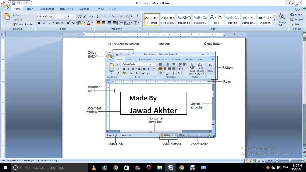Ms office learn Full Course in 0ne Hours Hindi and Urdu