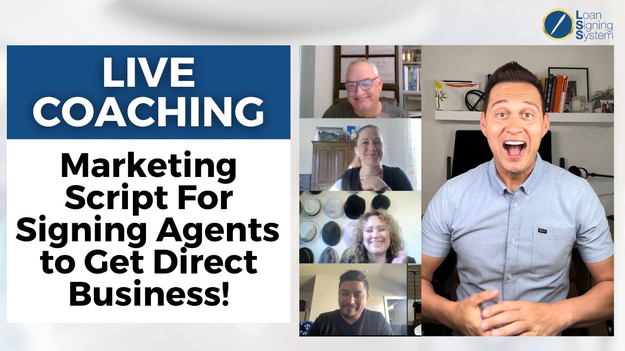 Marketing Script For Notary Signing Agents to Get Direct Business From Title, Escrow, Realtors, Etc!