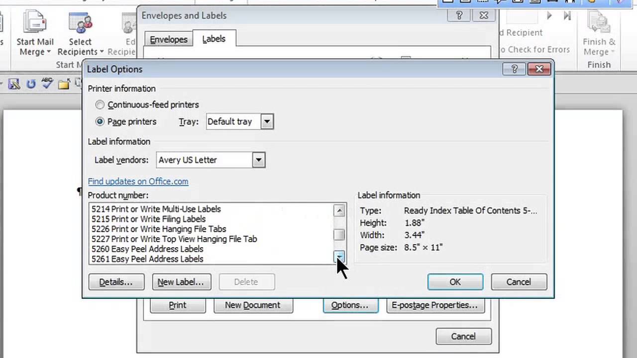 How to Save Label Templates on Microsoft Office Word : MS Word Skills