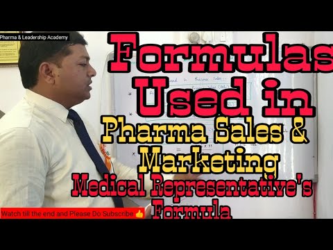 Formula Used in Pharma Sales & Marketing || % Achievement || Productivity || % Growth || PTS & PTR