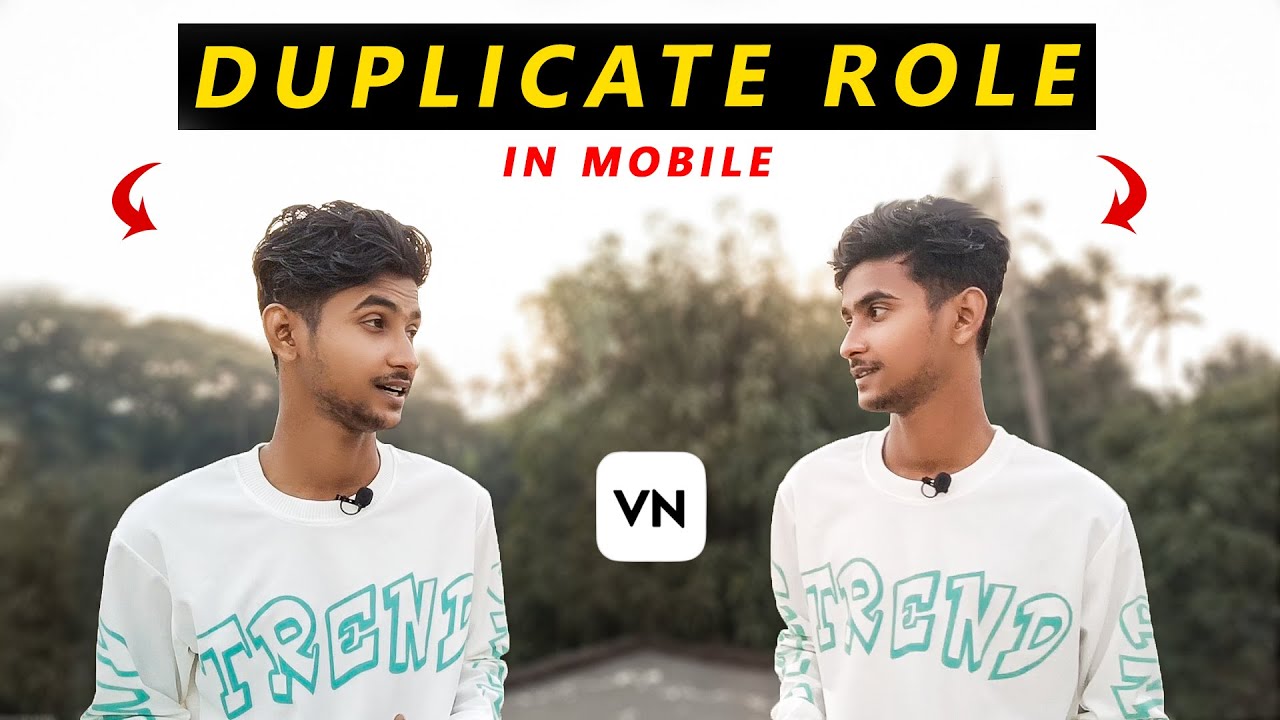 Clone Effect Video editing in Mobile, shoot and editing double role video in VN video editor app,