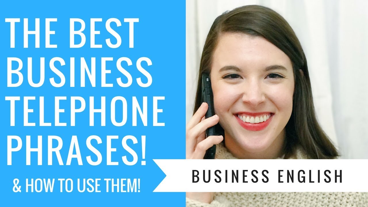 The BEST Business TELEPHONE PHRASES! l Learn Business English With Me!