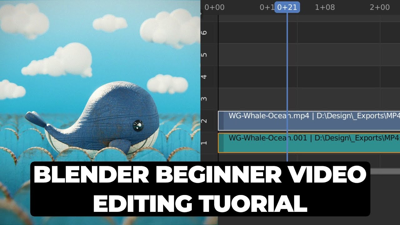 Blender 3D – Beginner Video Editing Tutorial (FREE Video Editor)