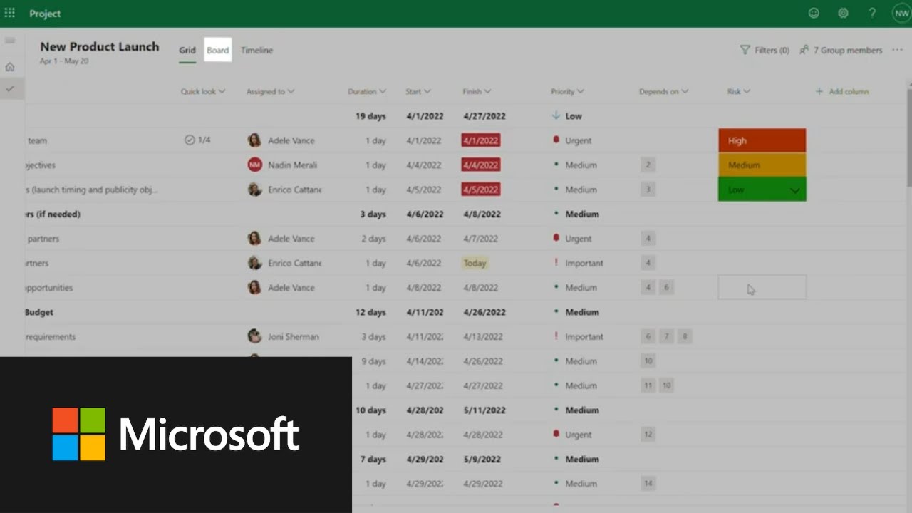 Microsoft Project introduction and roadmap
