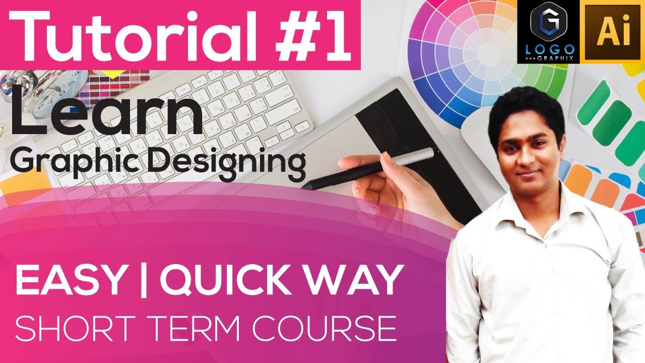 Graphic design tutorial (part 1) for beginner | Short term course in hindi
