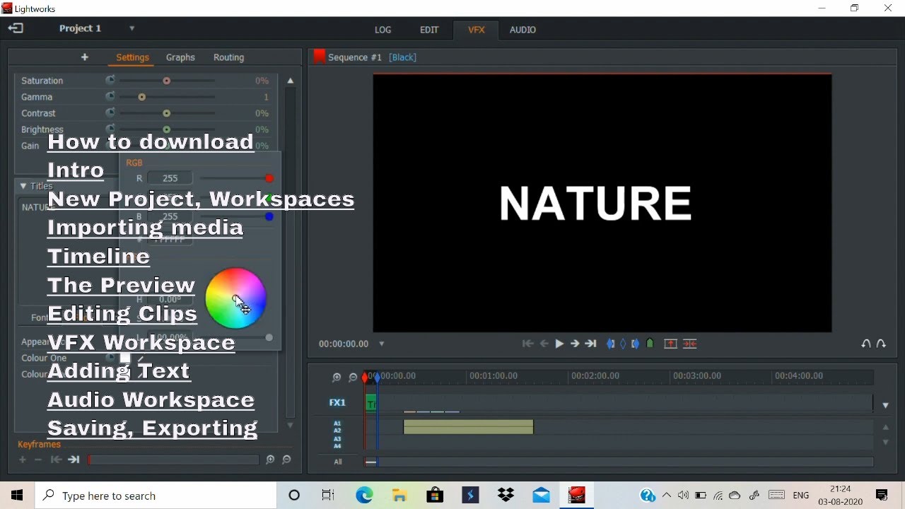 Lightworks hollywood video editing app Hindi- Best video editor Basics (TUTORIAL-1) [ 2020 Updated ]