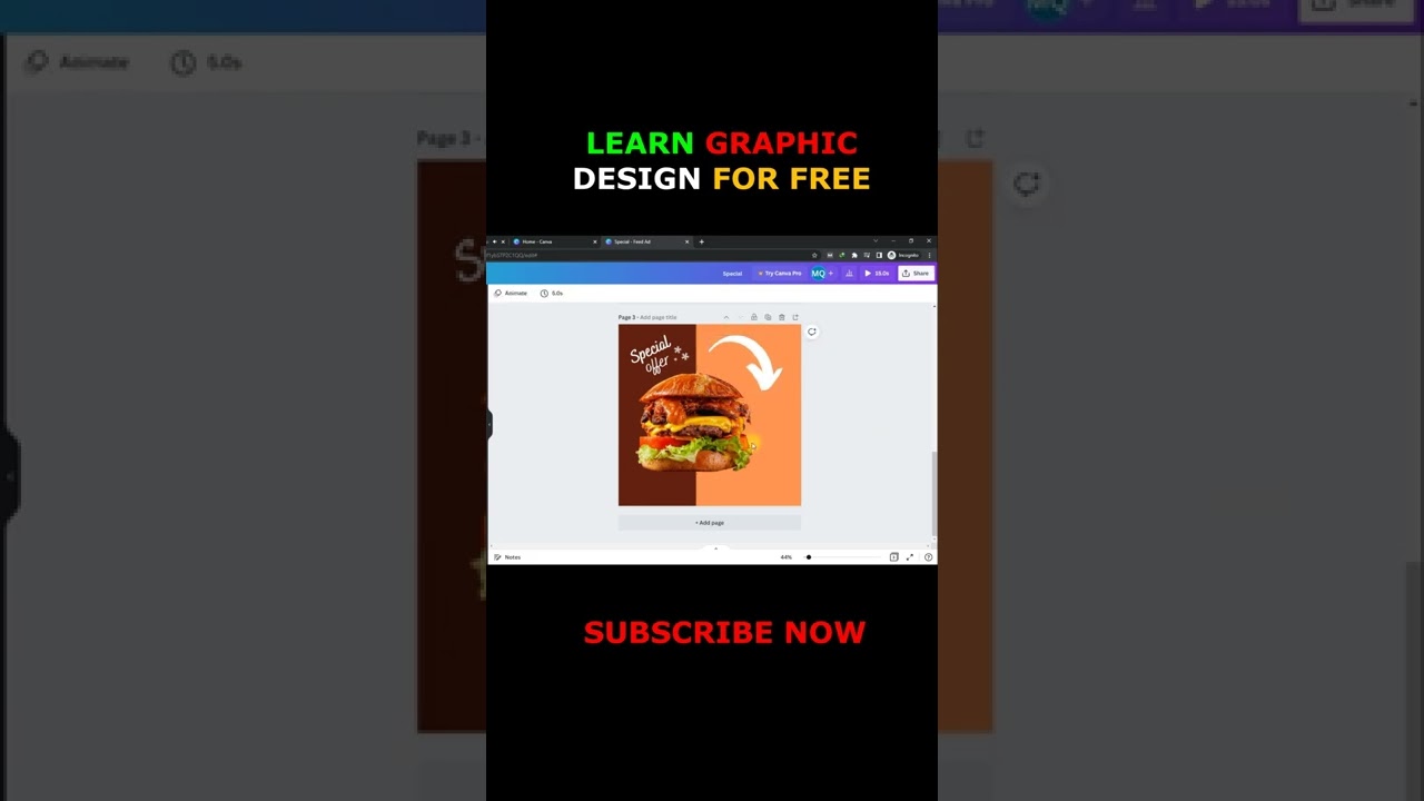Learn Graphic Design For Beginners To Advance | Canva Tutorial For Beginners |  How To Create Ads