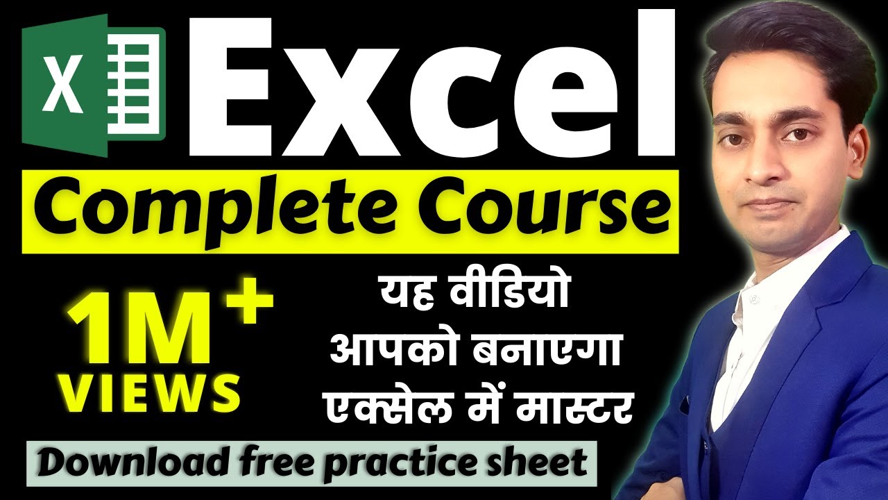 Excel Tutorial For Beginners – Full Course in Hindi | Microsoft Excel Complete Tutorial – 2023