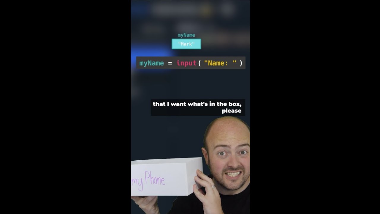 Learn programming in 60 seconds – Variables #shorts