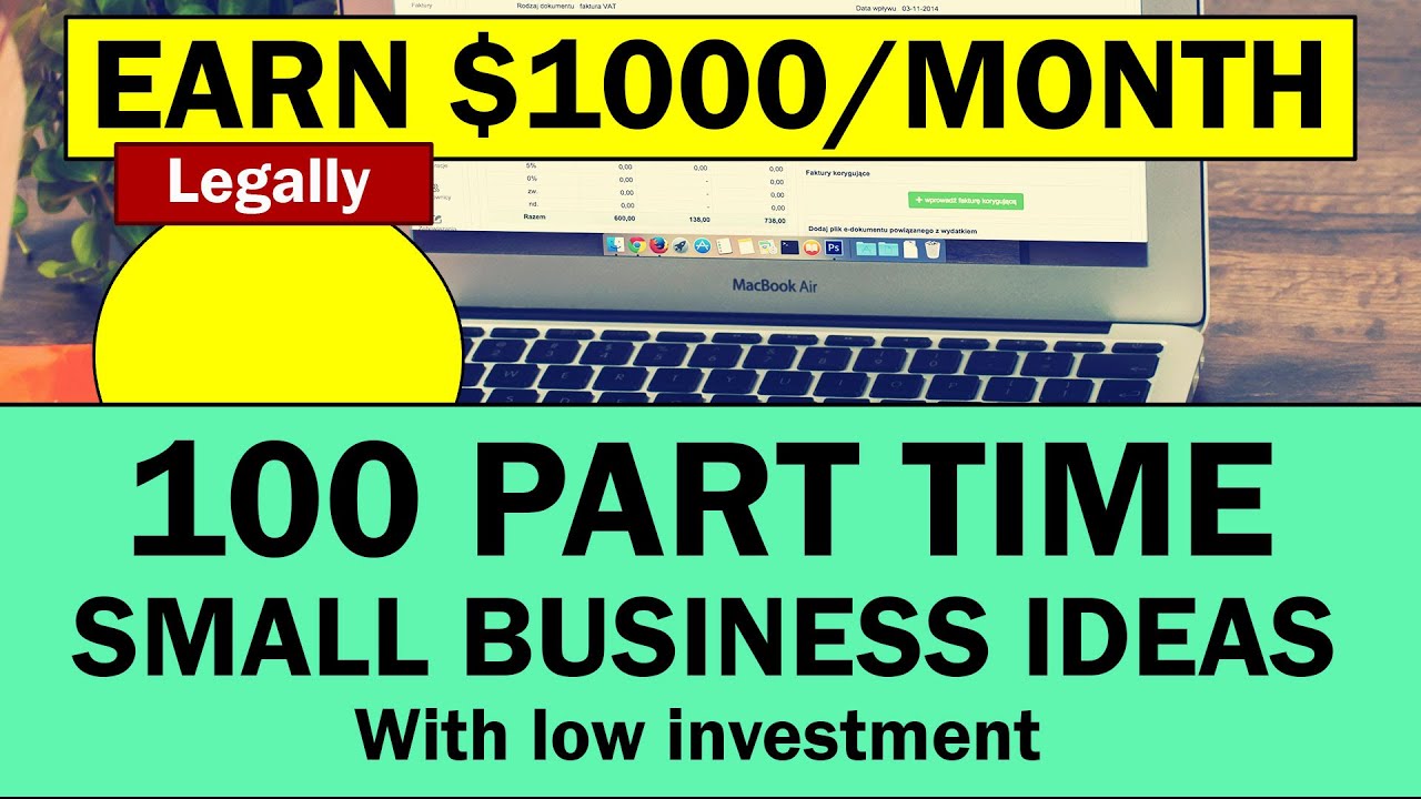 100 Part Time Small Business Ideas with Low Investment in 2021