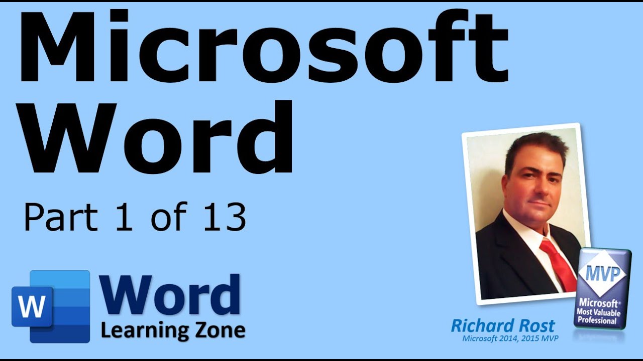 Microsoft Word Tutorial – part 01 of 13 – Word Interface 1