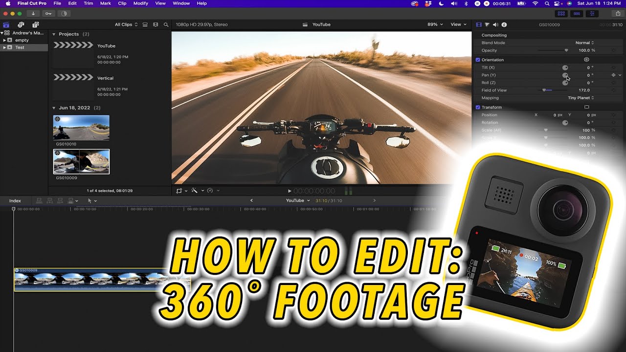 GoPro Max Editing Tutorial – 360 Video Editing