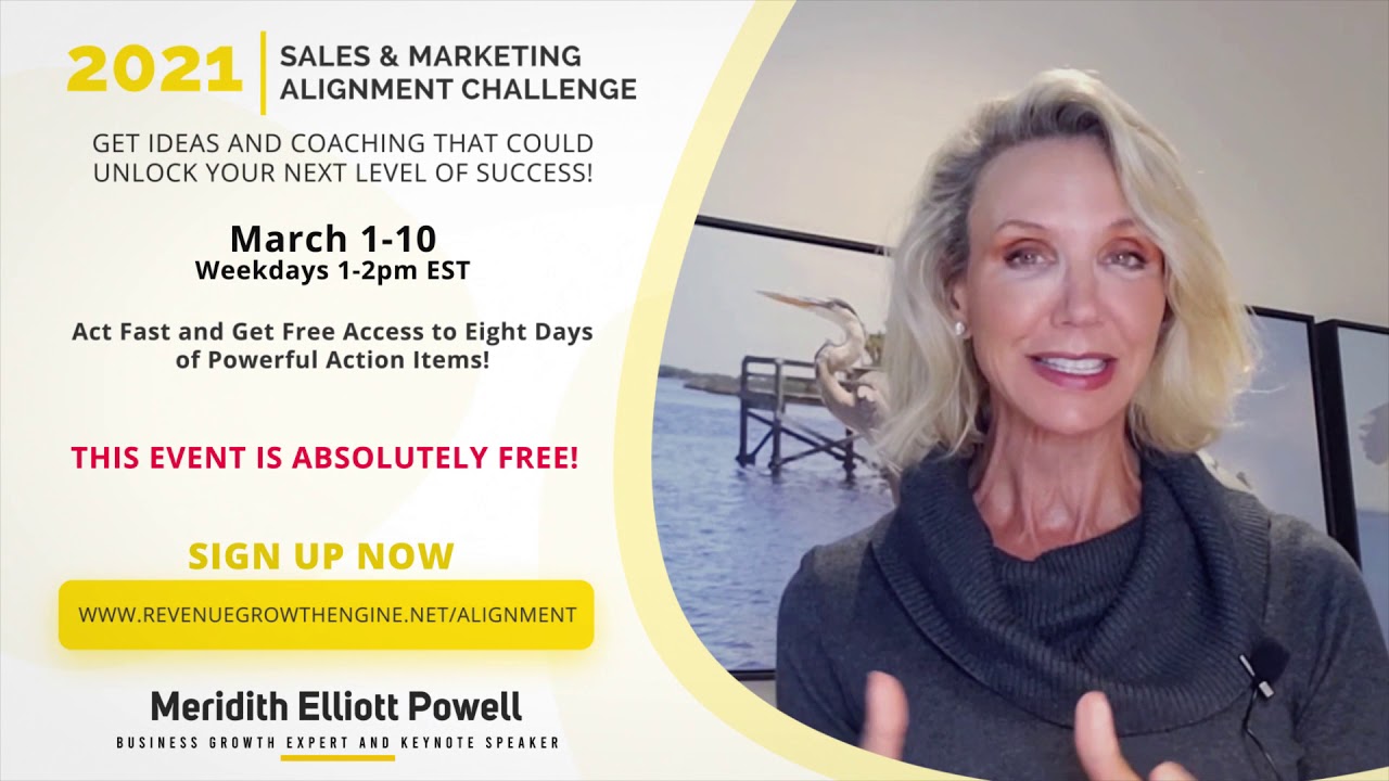 Join Meridith Elliott Powell in a Sales & Marketing Alignment Challenge! 💥