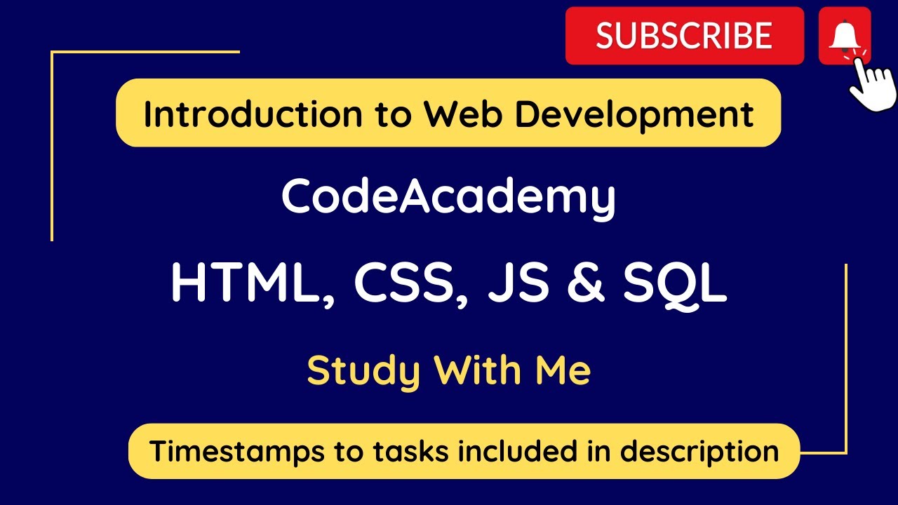 Learning Web Development With Codecademy: From HTML To SQL - Amazing ...