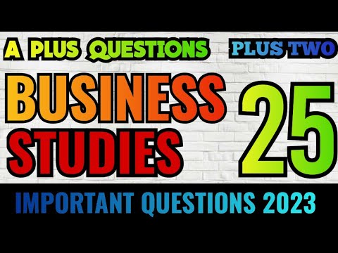 PLUS TWO  BUSINESS STUDIES IMPORTANT QUESTIONS /  EXAM SPECIAL QUESTIONS  2023  / PLUS LEARN
