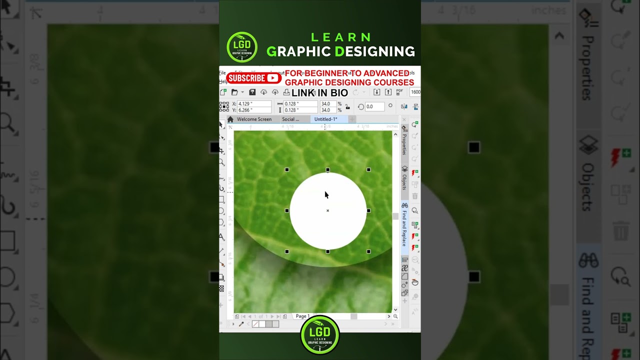 create transparent water drop in corel draw | Learn Graphic Designing