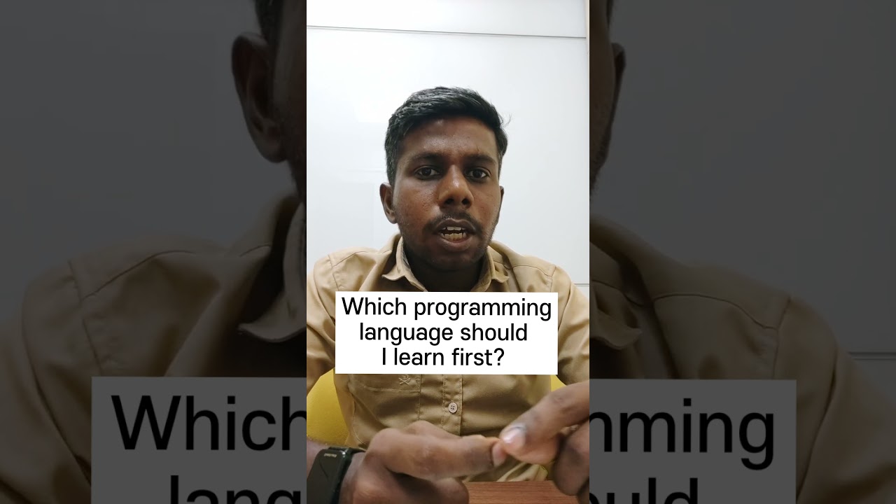 Which programming language should I learn first? Tamil