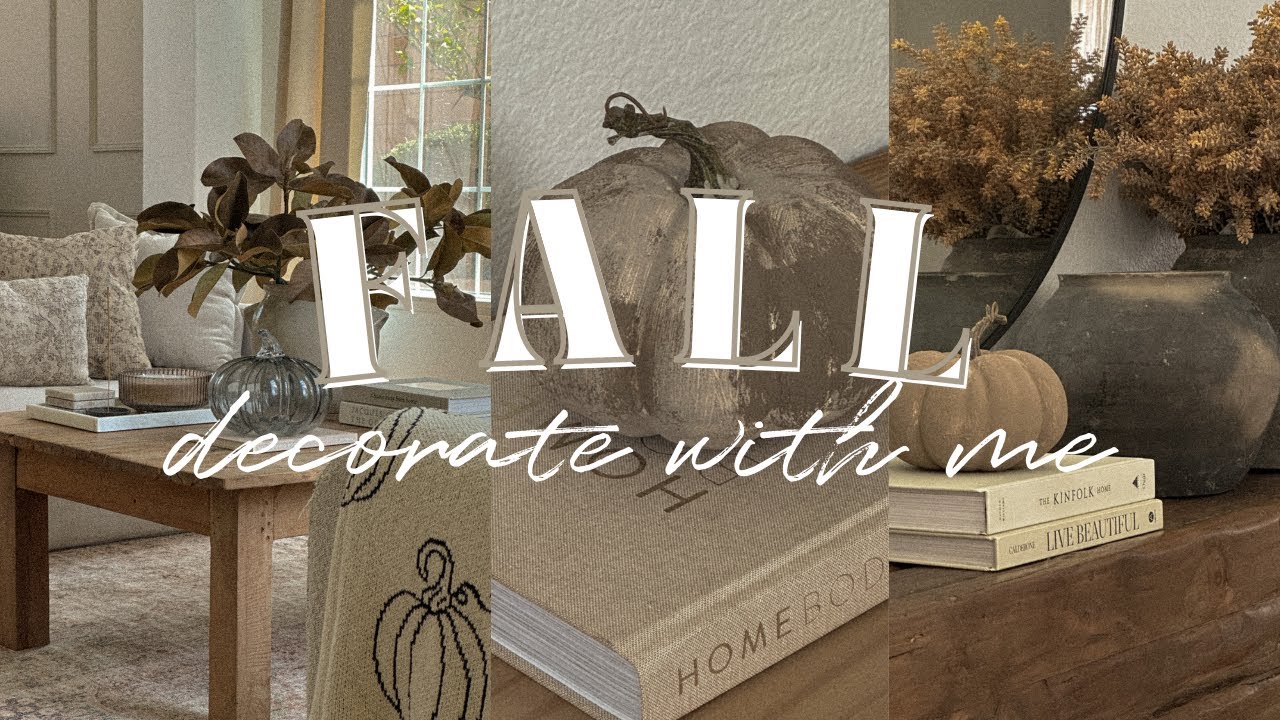 *NEW* FALL DECORATE WITH ME 2023|| Neutral Fall Decorating Ideas