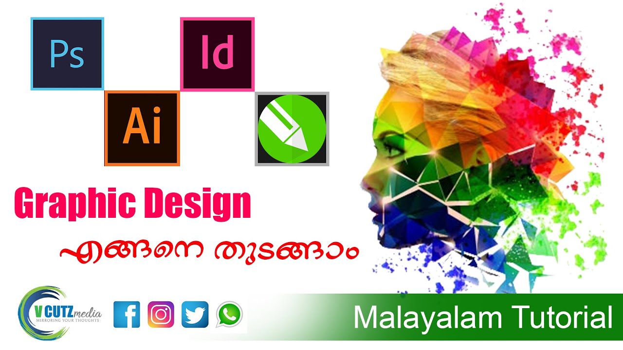 How to start graphic design | Malayalam tutorial  | Graphic design software