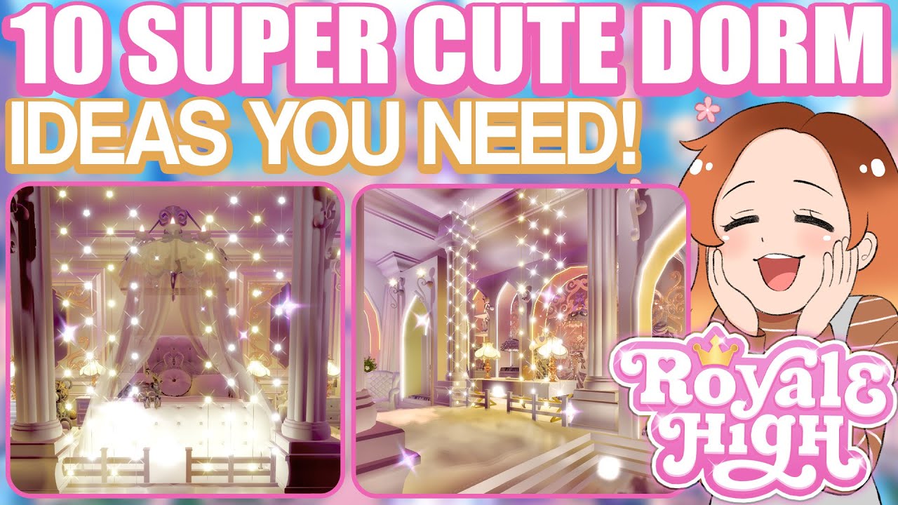 10 SUPER CUTE DORM IDEAS YOU NEED TO TRY IN ROYALE HIGH CAMPUS 3 🏰 Royale High ROBLOX