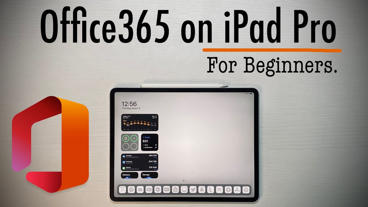 NEW Microsoft Office 365 on iPad Pro For Beginners!