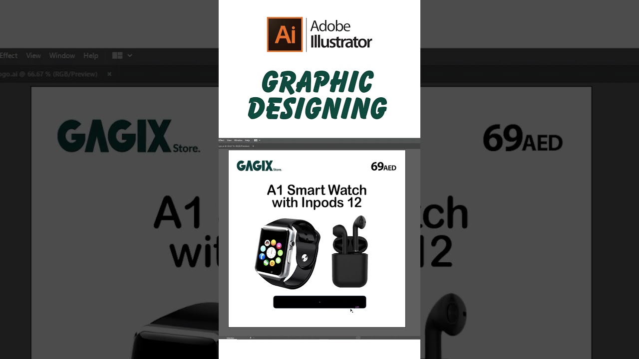 Learn Graphic Designing in Adobe illustrator | illustrator tutorials