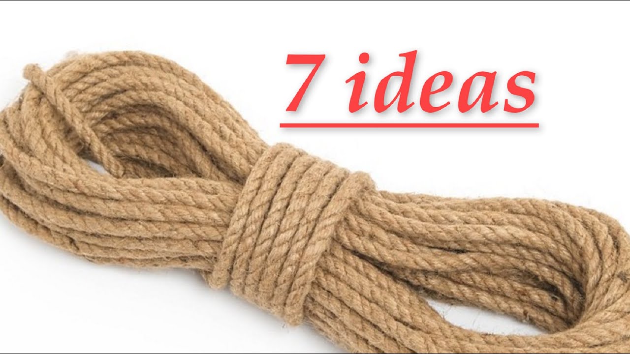 7 super rope IDEAS. Ideas with your own hands for the house.