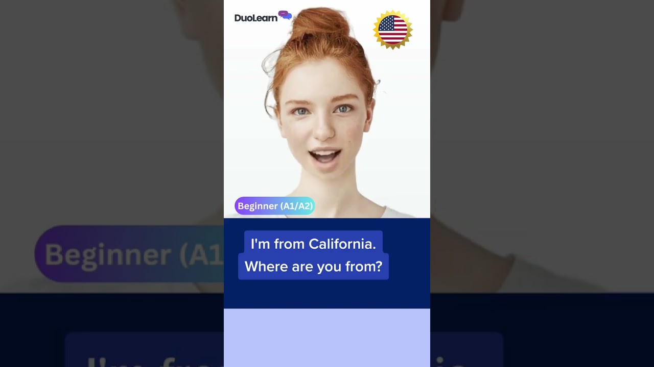 Learn English Speaking with AI – DuoLearn #learnenglish #speakenglish #learning #ai