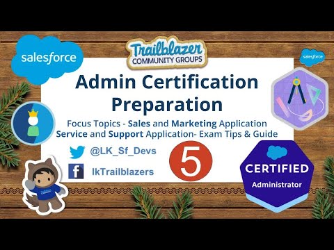 Salesforce Admin Certification Preparation – Sales Cloud, Marketing and Service Cloud Applications