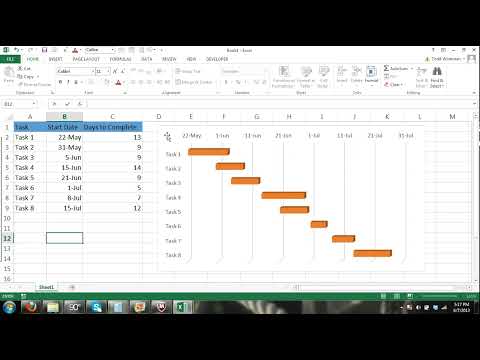 Gantt Chart Excel Tutorial – How to make a Basic Gantt Chart in Microsoft Excel