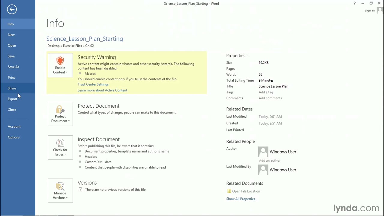 Teaching Tutorial – Creating lesson plan templates in Microsoft Office
