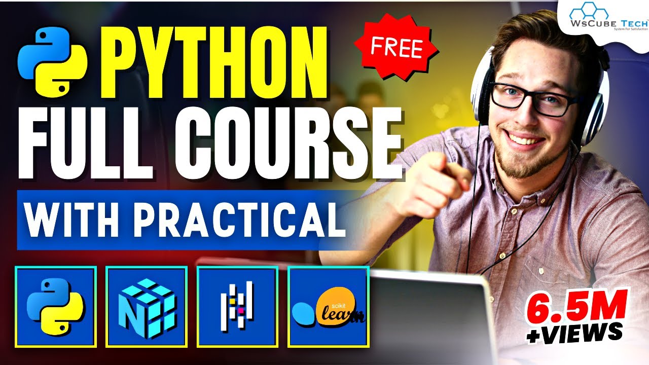 Python Full Course for Beginners in 16 Hours (With Projects) | Python Programming Tutorial