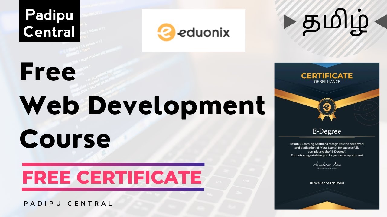 Free Web Development Course | Free Certificate | Tamil