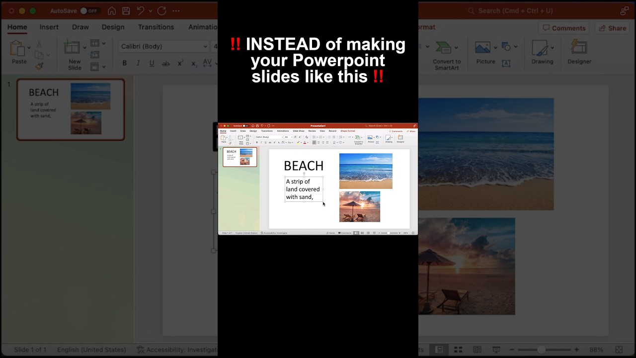 Beautiful PowerPoint design in  seconds! #powerpoint  #tutorial  #office365