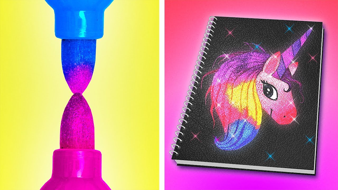 AWESOME ART HACKS & SCHOOL DIY IDEAS || First to Finish Art School Wins by 123 GO! LIVE