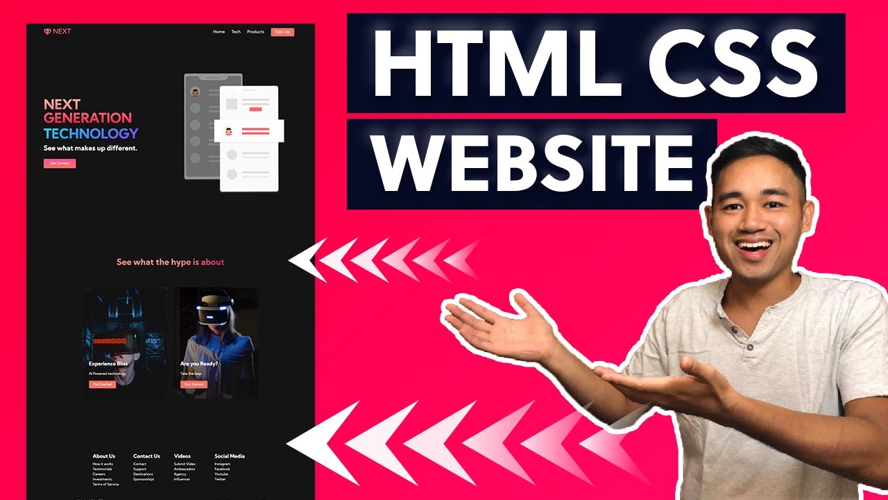 HTML CSS and Javascript Website Design Tutorial – Beginner Project Fully Responsive