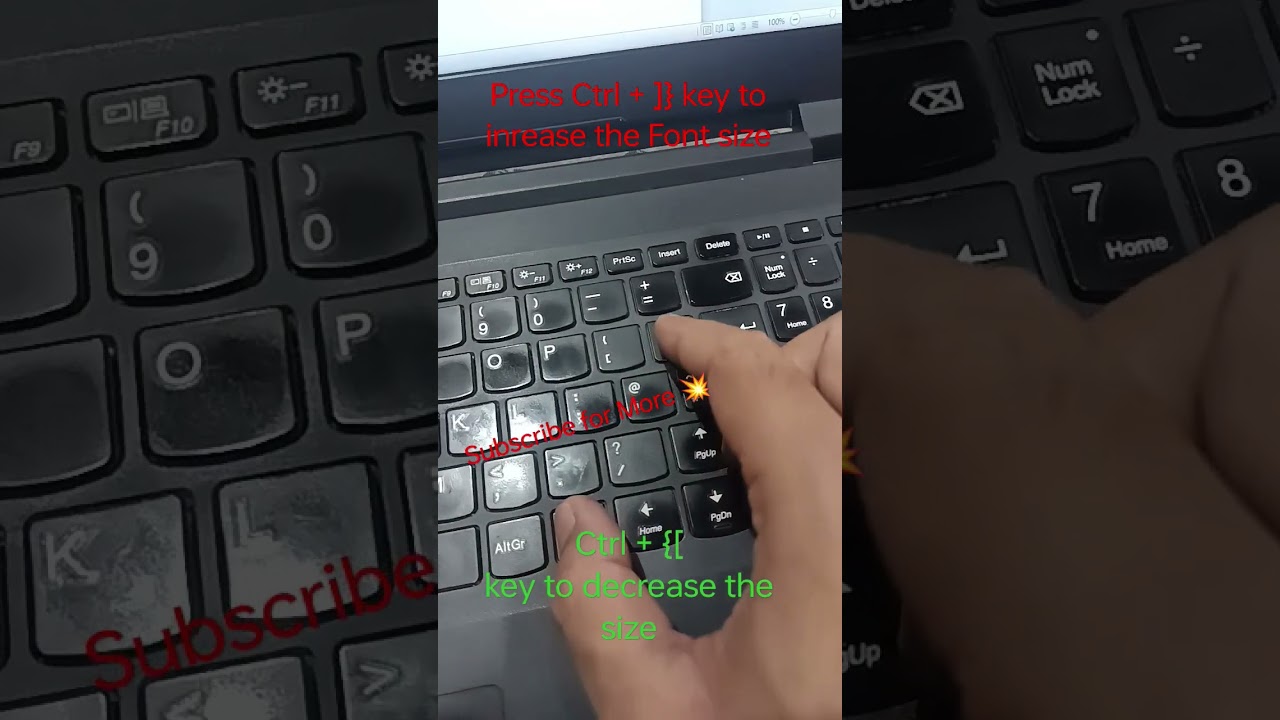 How to increase the font size in Ms Word | keyboard | shortcut | font size #computer #keyboard
