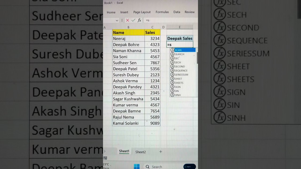 Find Sales Total Based On Condition In Excel ✅ | Filter Data In Excel 💯 #shorttricks #tips #bytetech