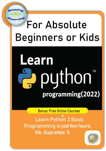Python 3 Basic Programming for Absolute Beginners